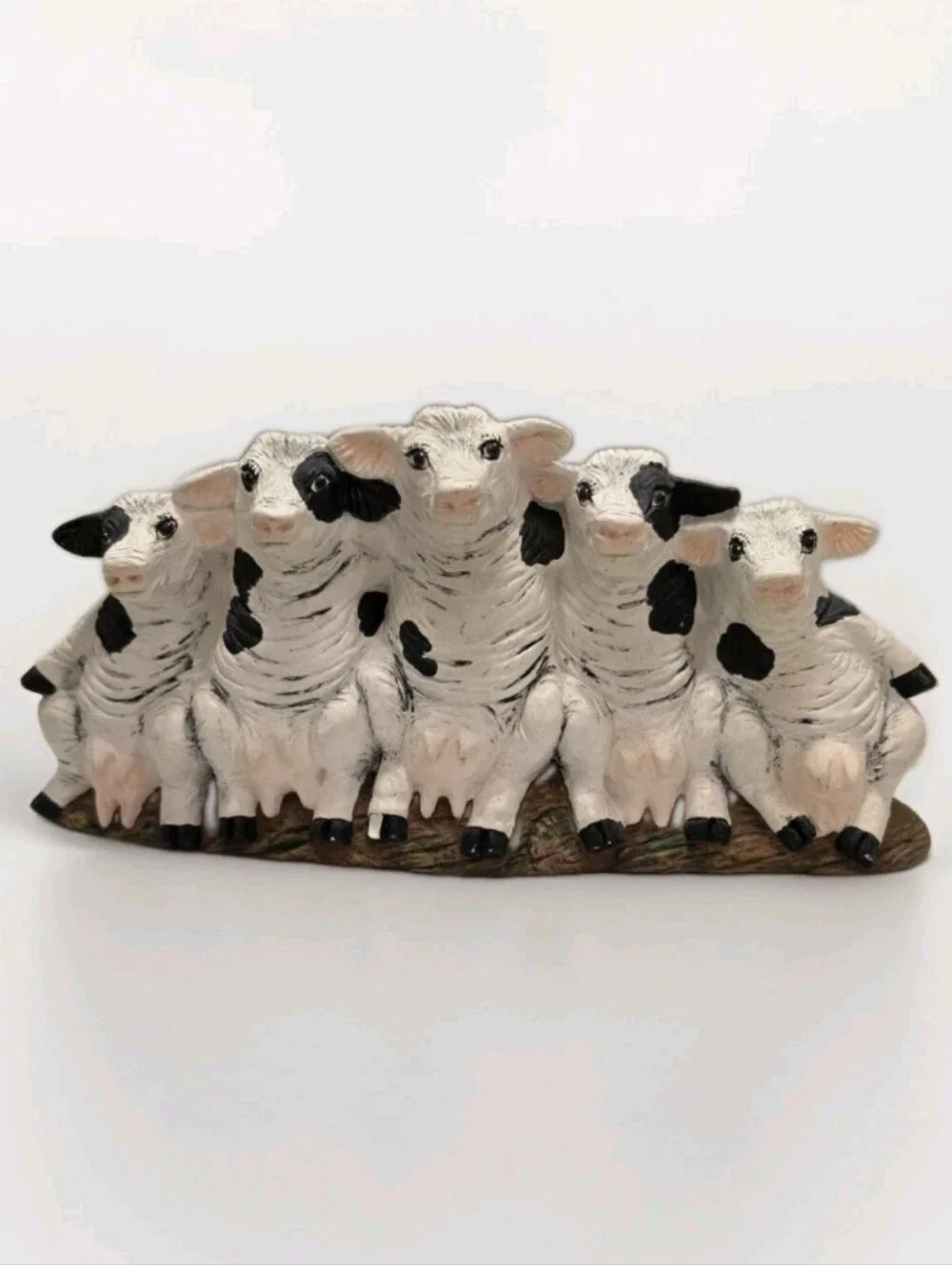 Vintage 1993 Nowell's Ceramic Cow Figurine 9